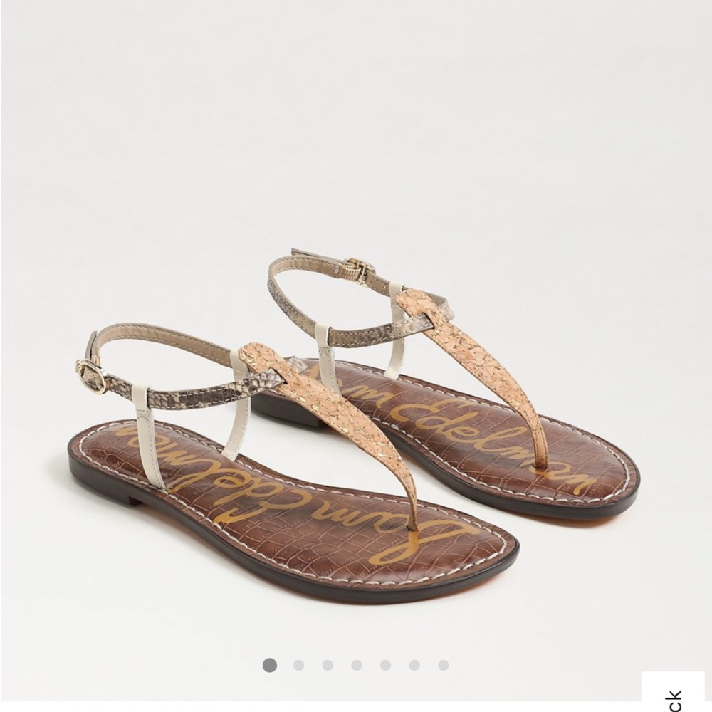 Sam Edelman Women's Gigi natural python Sandals